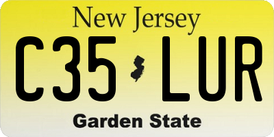 NJ license plate C35LUR