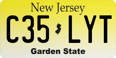 NJ license plate C35LYT