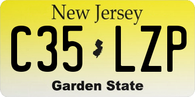 NJ license plate C35LZP