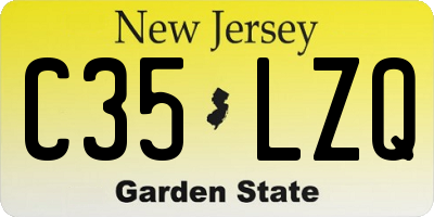 NJ license plate C35LZQ
