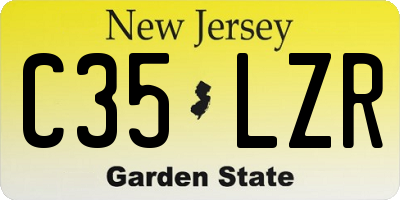 NJ license plate C35LZR