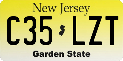 NJ license plate C35LZT