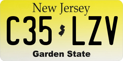 NJ license plate C35LZV