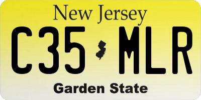 NJ license plate C35MLR