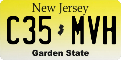 NJ license plate C35MVH