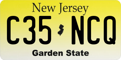 NJ license plate C35NCQ