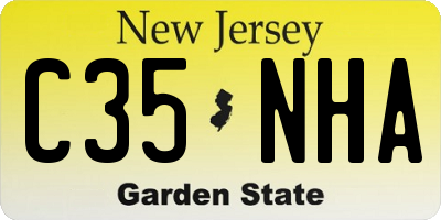 NJ license plate C35NHA