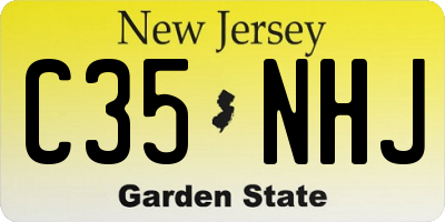 NJ license plate C35NHJ