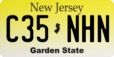 NJ license plate C35NHN