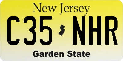 NJ license plate C35NHR