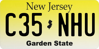 NJ license plate C35NHU