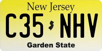 NJ license plate C35NHV