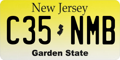 NJ license plate C35NMB