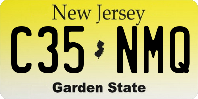 NJ license plate C35NMQ