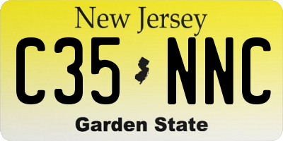 NJ license plate C35NNC