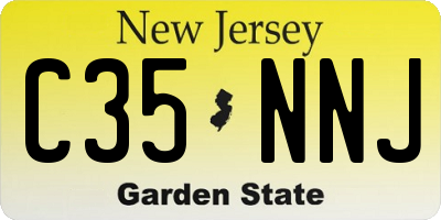 NJ license plate C35NNJ