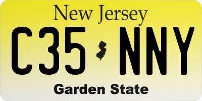 NJ license plate C35NNY