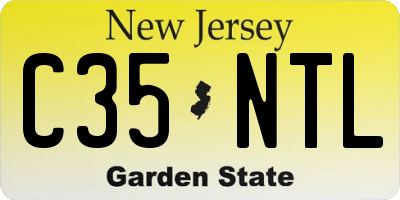 NJ license plate C35NTL