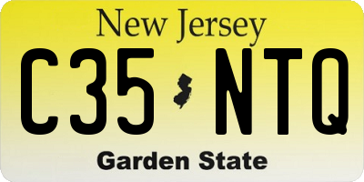 NJ license plate C35NTQ
