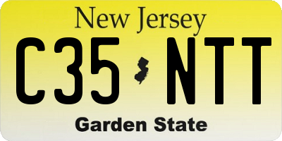 NJ license plate C35NTT