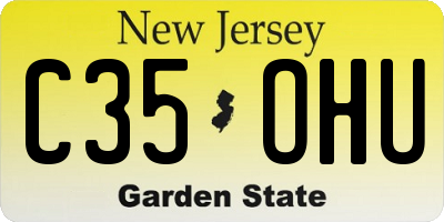 NJ license plate C35OHU