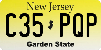NJ license plate C35PQP