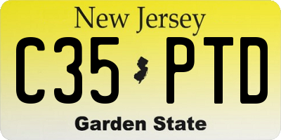 NJ license plate C35PTD