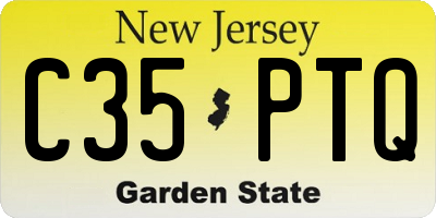 NJ license plate C35PTQ