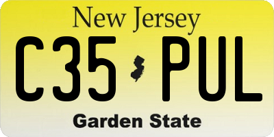 NJ license plate C35PUL
