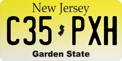 NJ license plate C35PXH