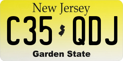 NJ license plate C35QDJ