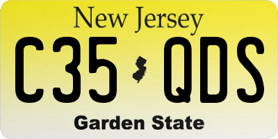 NJ license plate C35QDS