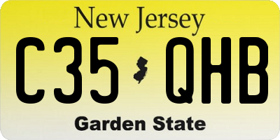 NJ license plate C35QHB