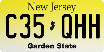 NJ license plate C35QHH