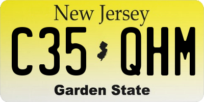 NJ license plate C35QHM