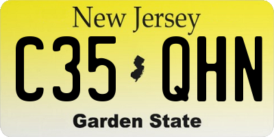 NJ license plate C35QHN