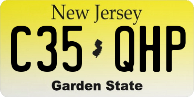 NJ license plate C35QHP