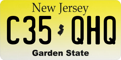 NJ license plate C35QHQ
