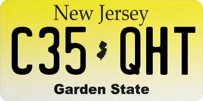 NJ license plate C35QHT