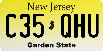NJ license plate C35QHU