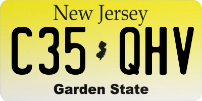 NJ license plate C35QHV