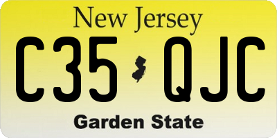NJ license plate C35QJC
