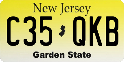 NJ license plate C35QKB