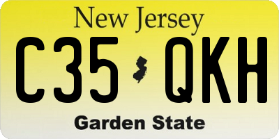 NJ license plate C35QKH