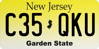 NJ license plate C35QKU