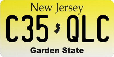 NJ license plate C35QLC