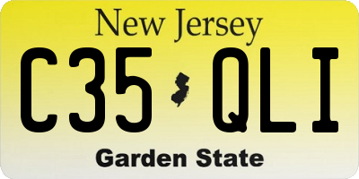NJ license plate C35QLI