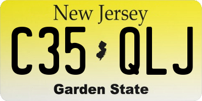 NJ license plate C35QLJ