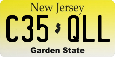 NJ license plate C35QLL