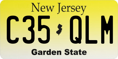 NJ license plate C35QLM